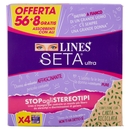Lines Seta ultra Assorbenti con Ali 56+8 pz